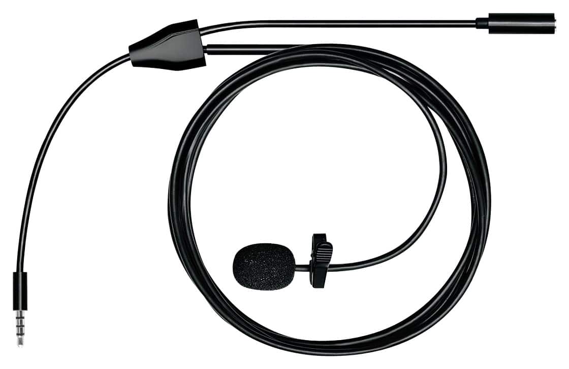 MXL - Omnidirectional Electret Condenser Lavalier Microphone - Black - Front_Zoom