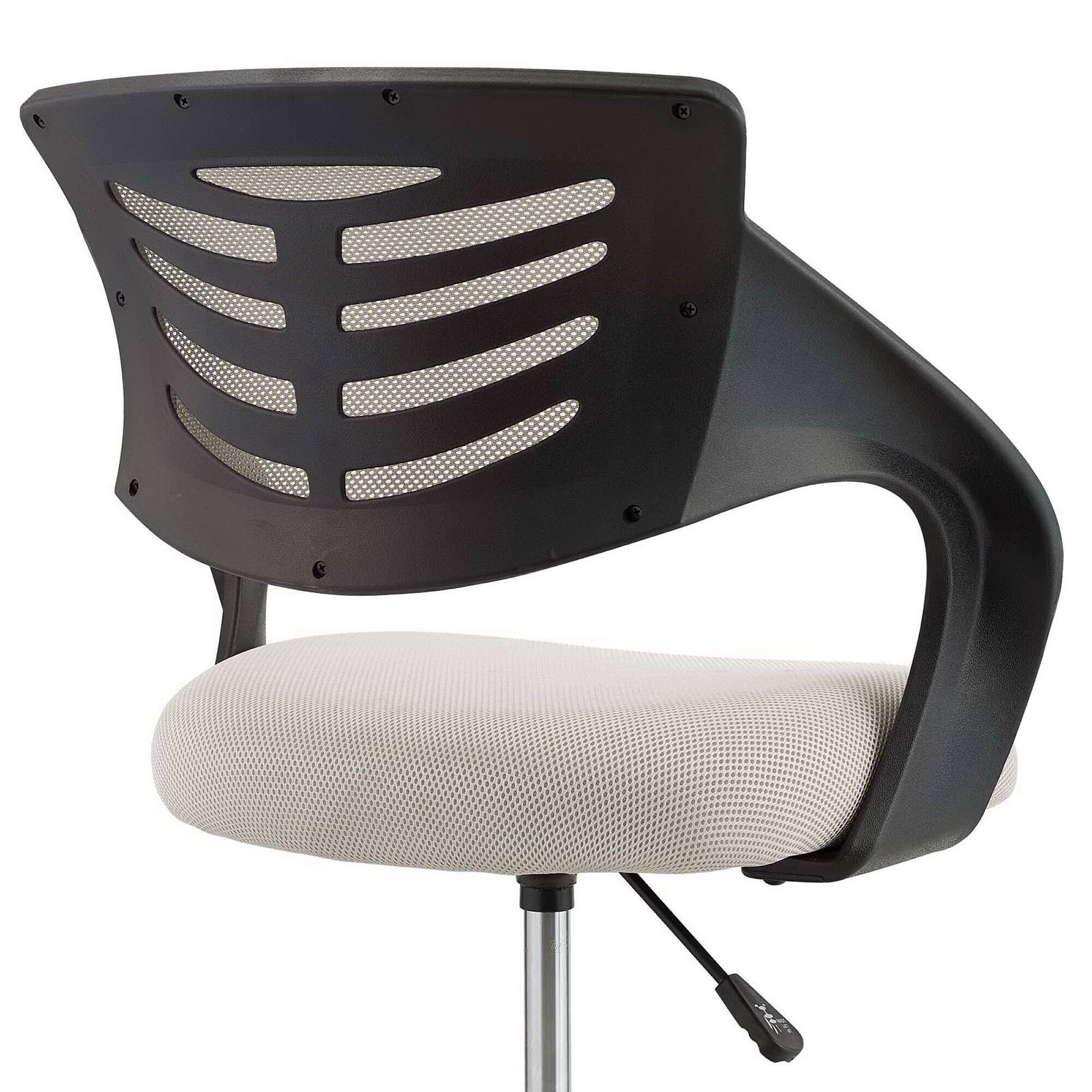 Alt View 1. Modway - Thrive Mesh Drafting Chair by Modway - Gray.