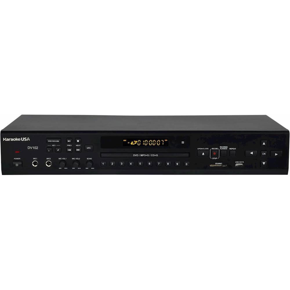 Front. Karaoke USA - DVD/CD+G/MP3+G Karaoke System - Black.