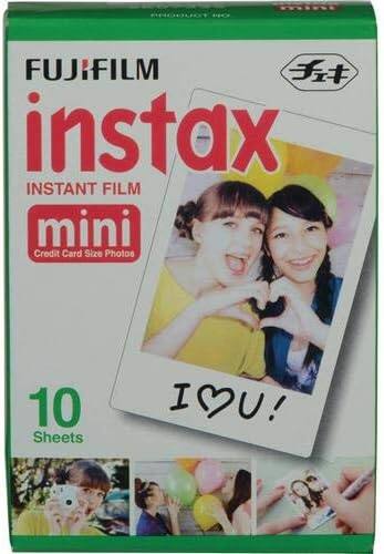FUJIFILM instax INSTANT FILM mini Credit Card Size Photos 10 Sheets I ♥ U!