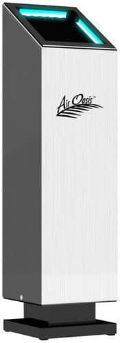 Air Oasis - Residential Air Sanifier Purifier - Silver - Larger Front