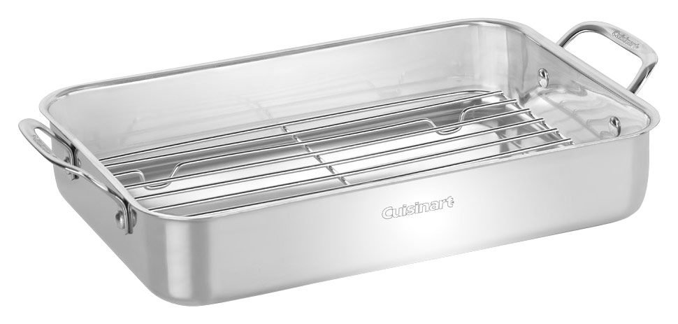 Angle View: Cuisinart - Chef's Classic Lasagna Pan - Stainless-Steel