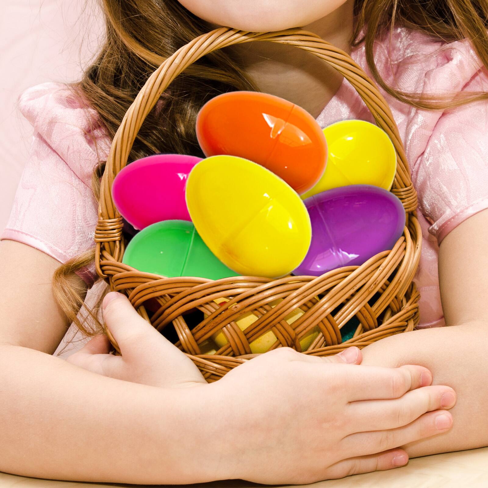 Alt View 4. Hansmart - HANSMART 50/100/200/500PCS Fillable Easter Eggs Colorful  Creative Easter Gift Box Children's Toys Party Decoration - Multiple colors.
