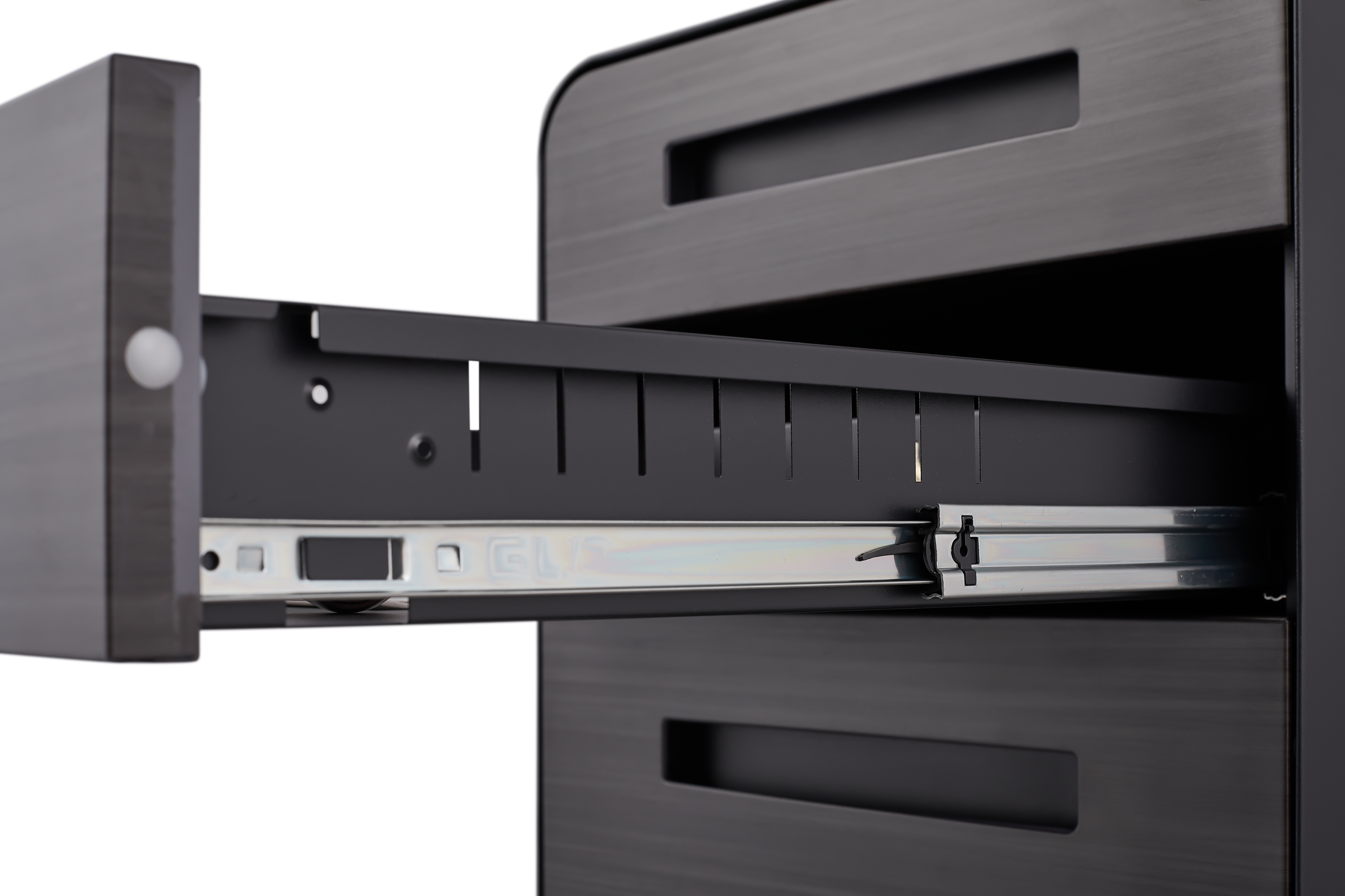 Alt View 5. GOODSILO - 3-Drawer Mobile File Cabinet Under Desk - Versatile Storage for Legal/Letter/A4 Files, Anti-Tilting, Steel - Black.