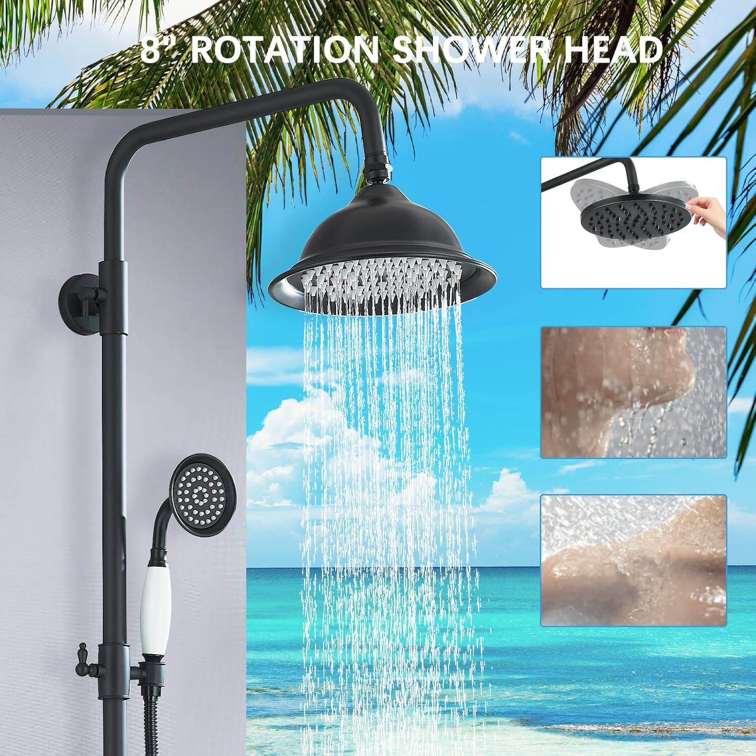 8" ROTATION SHOWER HEAD