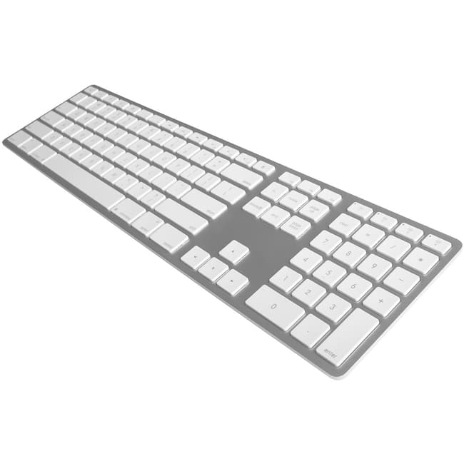 Matias - WIRELESS BLUETOOTH ALUMINUM KEYBOARD Wireless Connectivity - Bluetooth - English (US) - QWERTY Layout - Silver