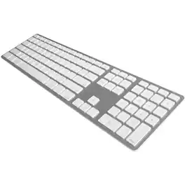 Matias - WIRELESS BLUETOOTH ALUMINUM KEYBOARD Wireless Connectivity - Bluetooth - English (US) - QWERTY Layout - Silver