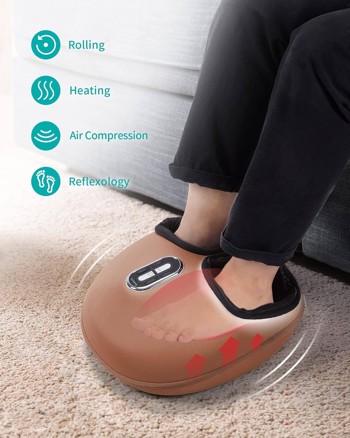 Rolling  
Heating  
Air Compression  
Reflexology