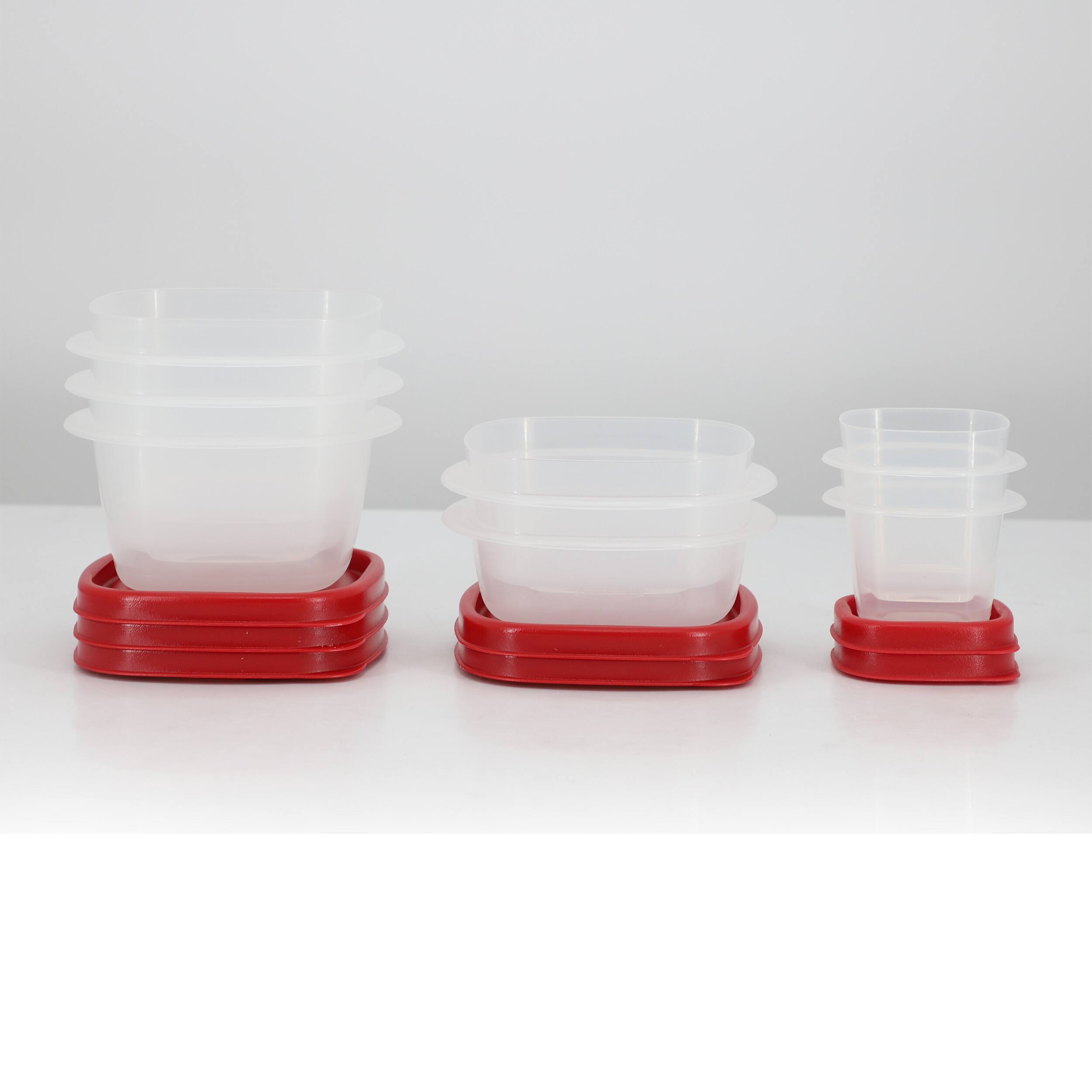 Angle. RubberMaid - Rubbermaid, Easy Find Linds, Food Food Storage Containers - Clear.