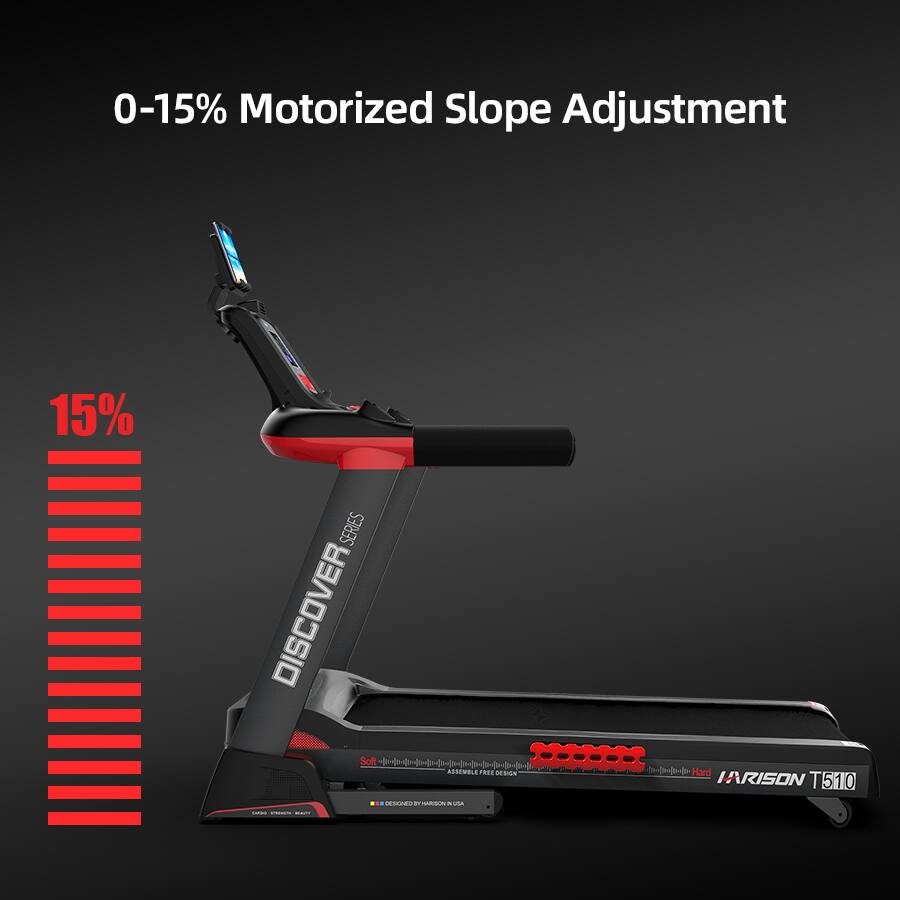 0-15% Motorized Slope Adjustment

15% SERIES DISCOVER

Solt - ASSEMBLY

Hard

IARISON T510