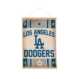 Evergreen Enterprises - Los Angeles Dodgers 24" x 36" Antique Style Canvas Wall Art Tapestry with Wood Frame - Multicolor
