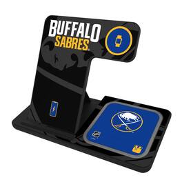 Keyscaper - Buffalo Sabres 3-In-1 Wireless Charger - Multicolor