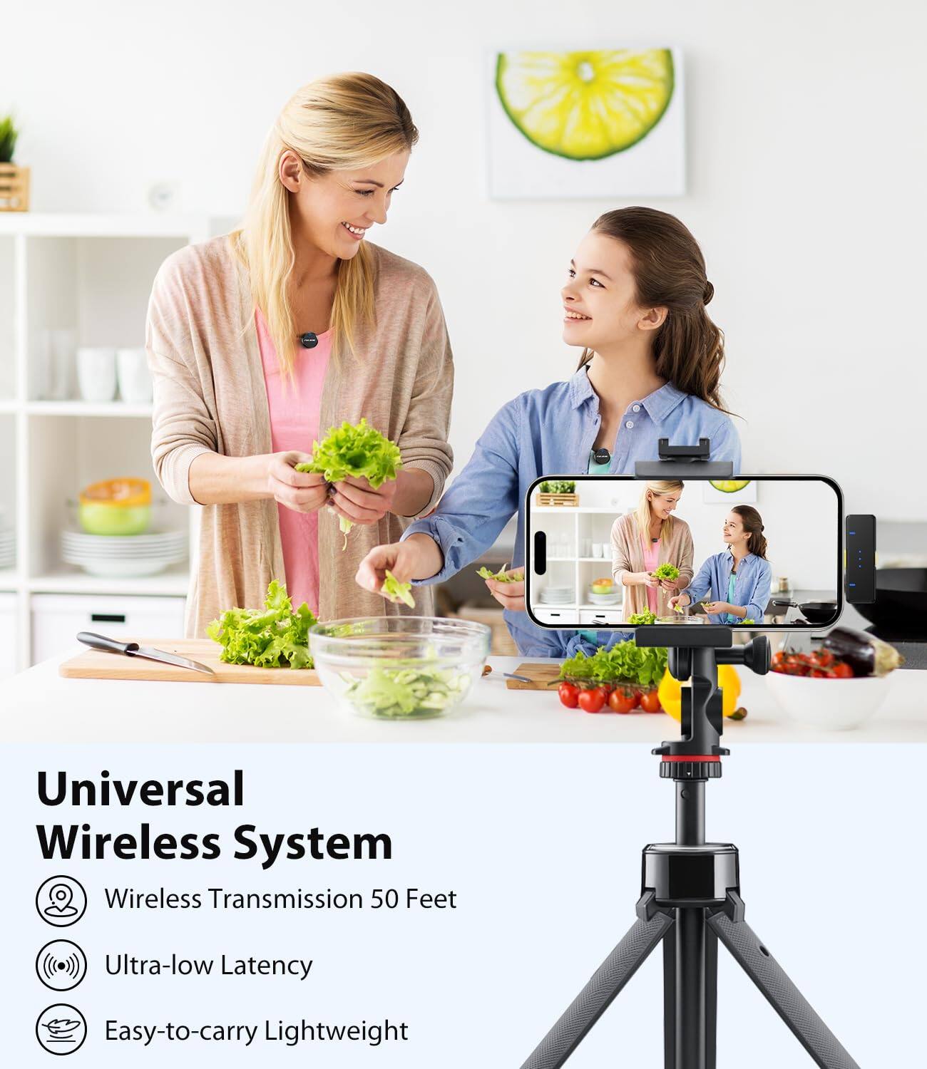 Universal Wireless System

- Wireless Transmission 50 Feet
- Ultra-low Latency
- Easy-to-carry Lightweight