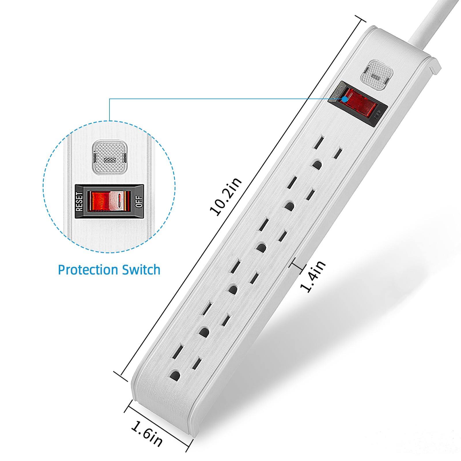 RESET OFF  
Protection Switch  
10.2in  
1.4in  
1.6in