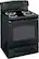 Angle Standard. GE - 30" Self-Cleaning Freestanding Electric Range - Black.
