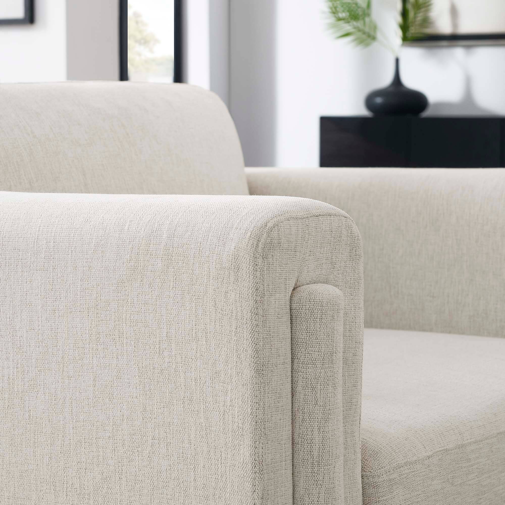 Alt View 5. Modway - Visible Fabric Armchair by Modway - White.