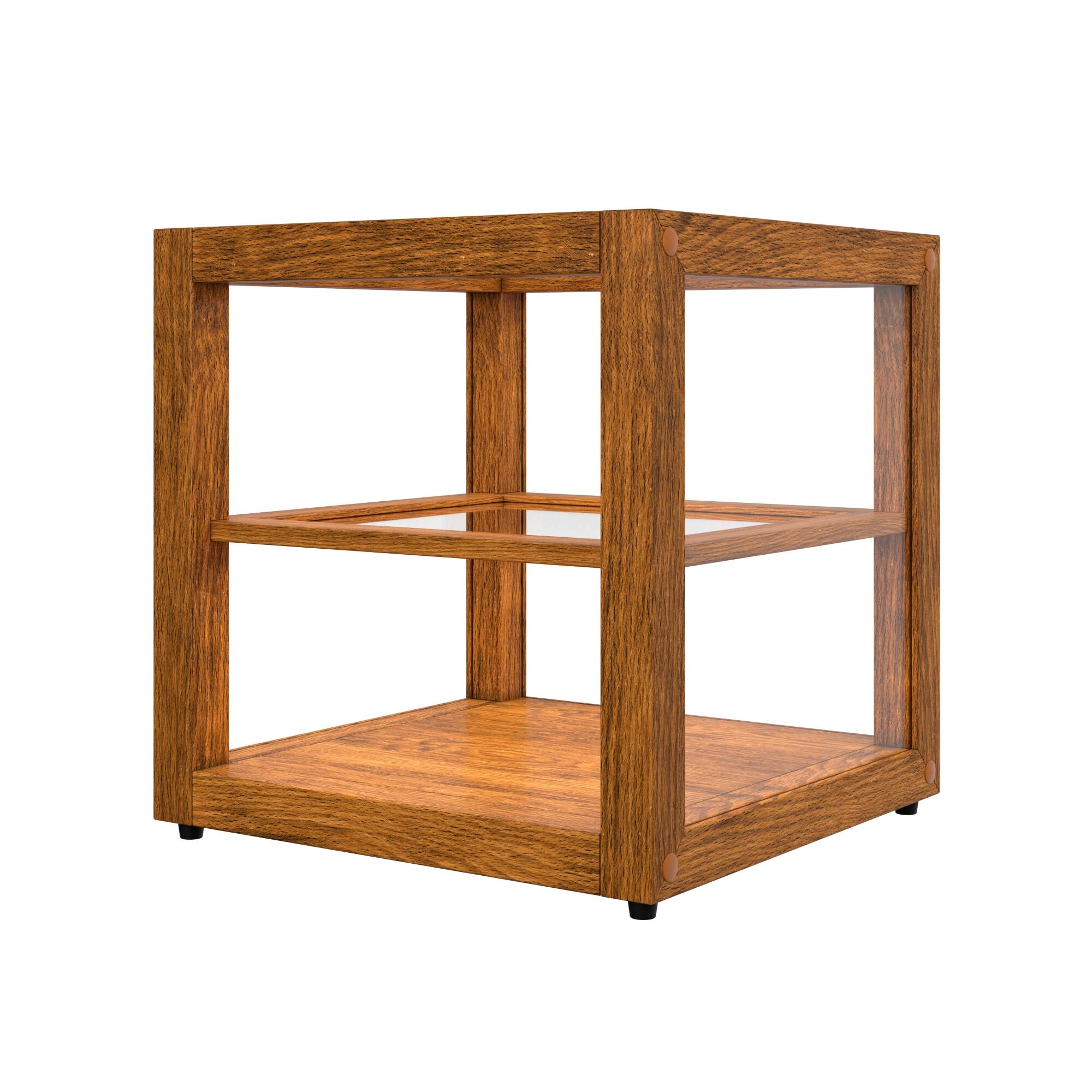 Alt View 5. Koolmore - 15 In. Artisan Light Wooden Bakery Display Square Case 1 Cu. ft. (KM-BDW-15L) - Ash wood color.