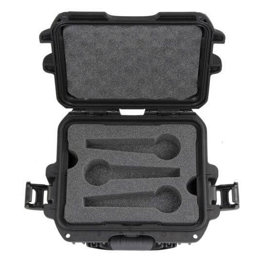 Left. Gator Frameworks - Waterproof 6-Microphone Hard Case with IP67 Rating and Impact-Resistant NK-7 Resin.