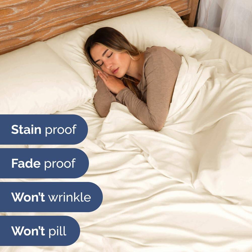 - Stain proof
- Fade proof
- Won't wrinkle
- Won't pill