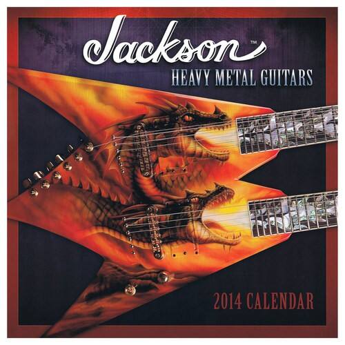 Front Standard. Sellers Publishing - Jackson Heavy Metal Guitars 2014 Wall Calendar.