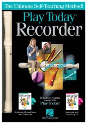 Hal Leonard - Play Recorder Today! Recorder with Instructional Book and CD - Multi - Front_Zoom