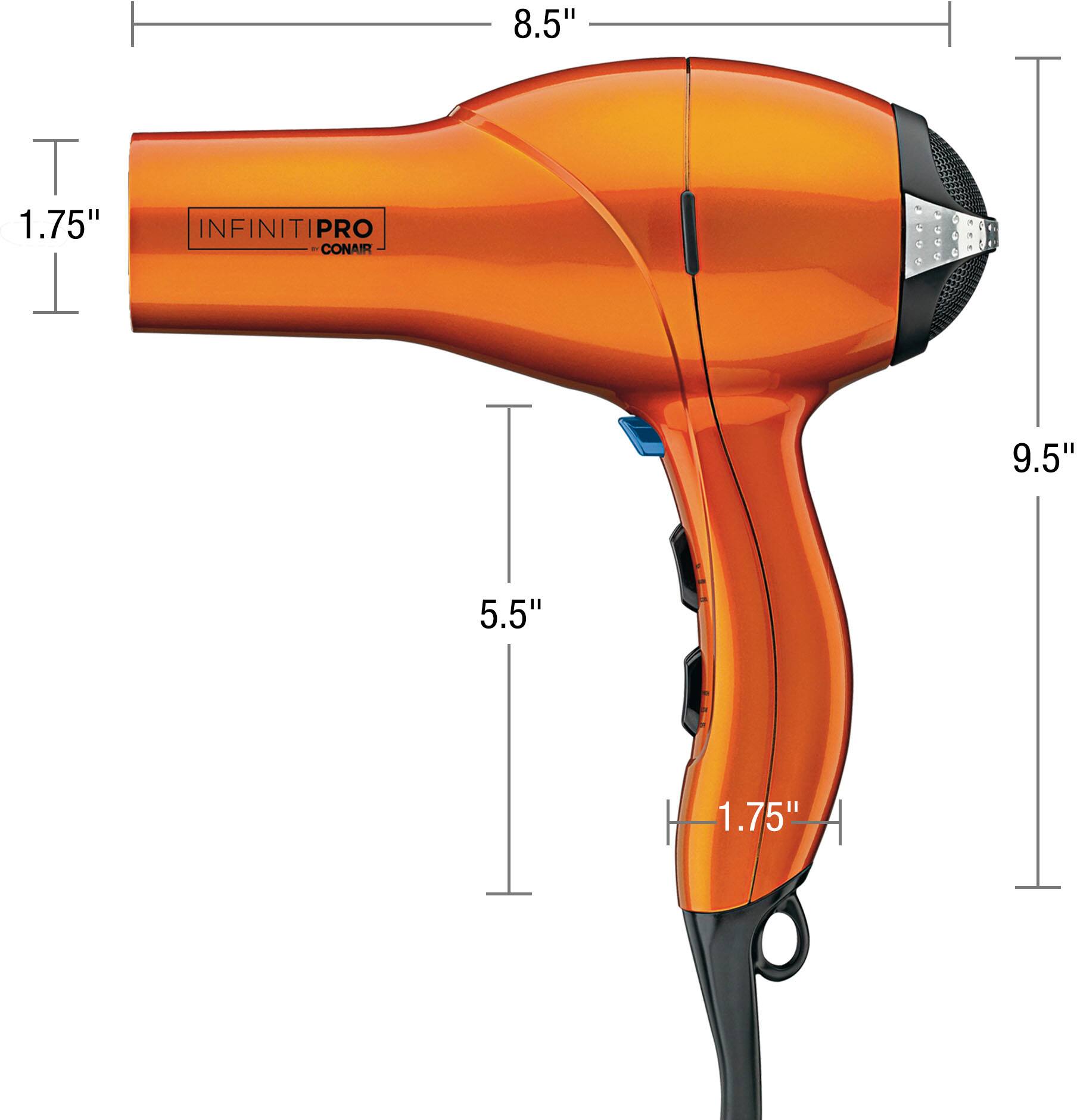 Back. Conair - InfinitiPRO 1875W AC Motor Styler - Orange.