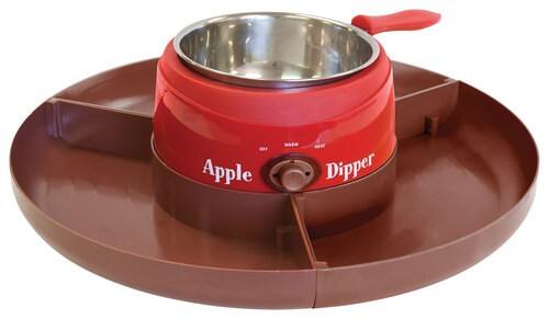 Front Standard. Nostalgia Electrics - Caramel and Candy Apple Maker - Red/Brown.