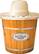Front. Nostalgia - 4-Quart Electric Ice Cream Maker - Tan.