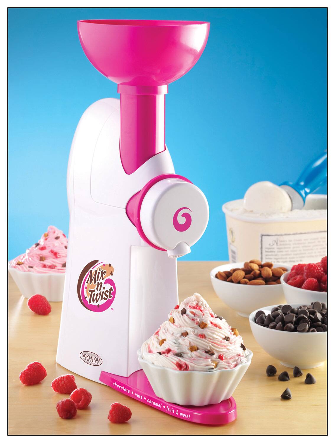 Best Buy: Nostalgia Electrics Mix 'n Twist Ice Cream & Toppings Mixer 