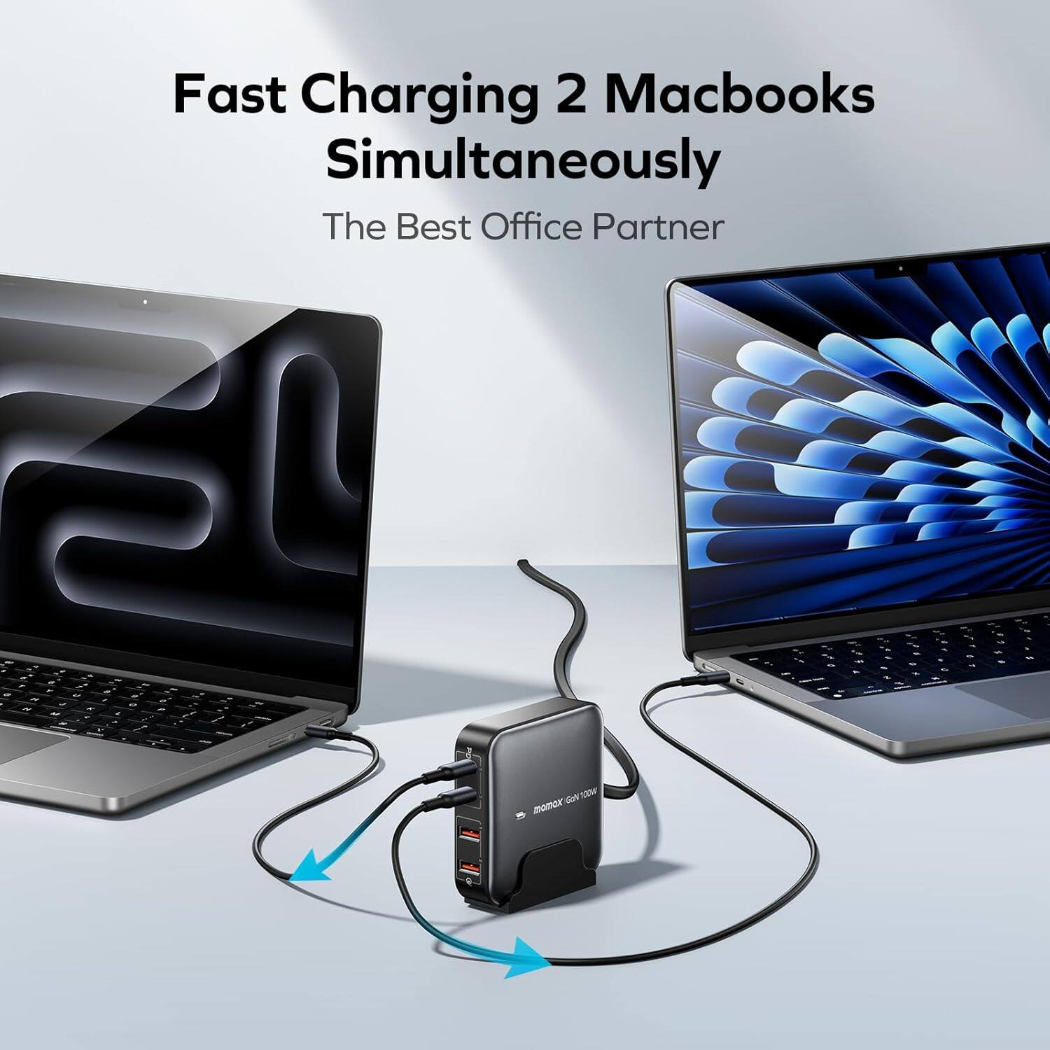 Fast Charging 2 Macbooks Simultaneously  
The Best Office Partner