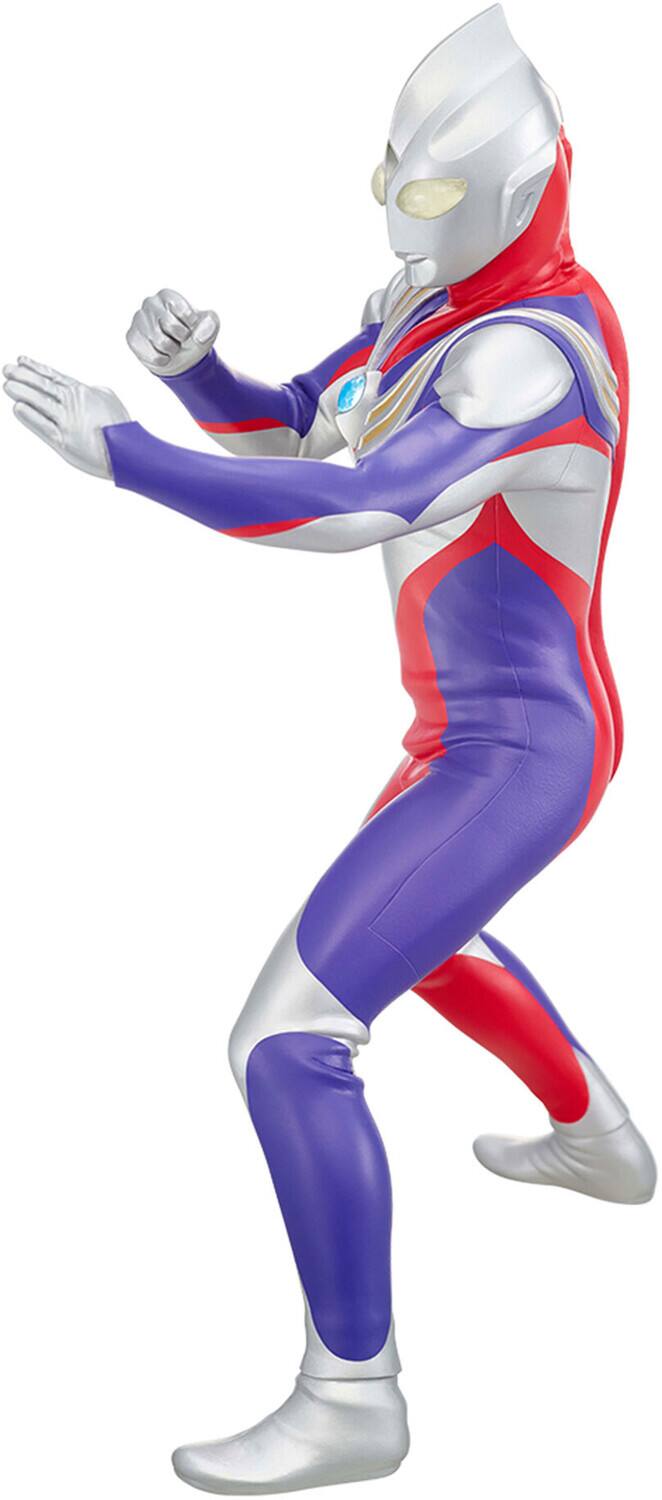 Alt View 1. PopMarket - BanPresto - Ultraman Tiga - Hero's Brave Statue Figure - Ultraman Tiga (Kagayakeru Monotachi E)   - COLLECTIBLES - Multicolor.