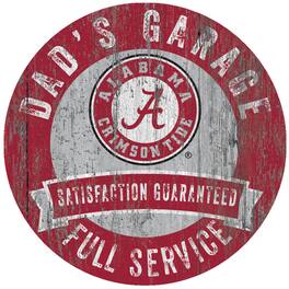 Fan Creations - Alabama Crimson Tide 12" x 12" Dad's Garage Sign - Multicolor