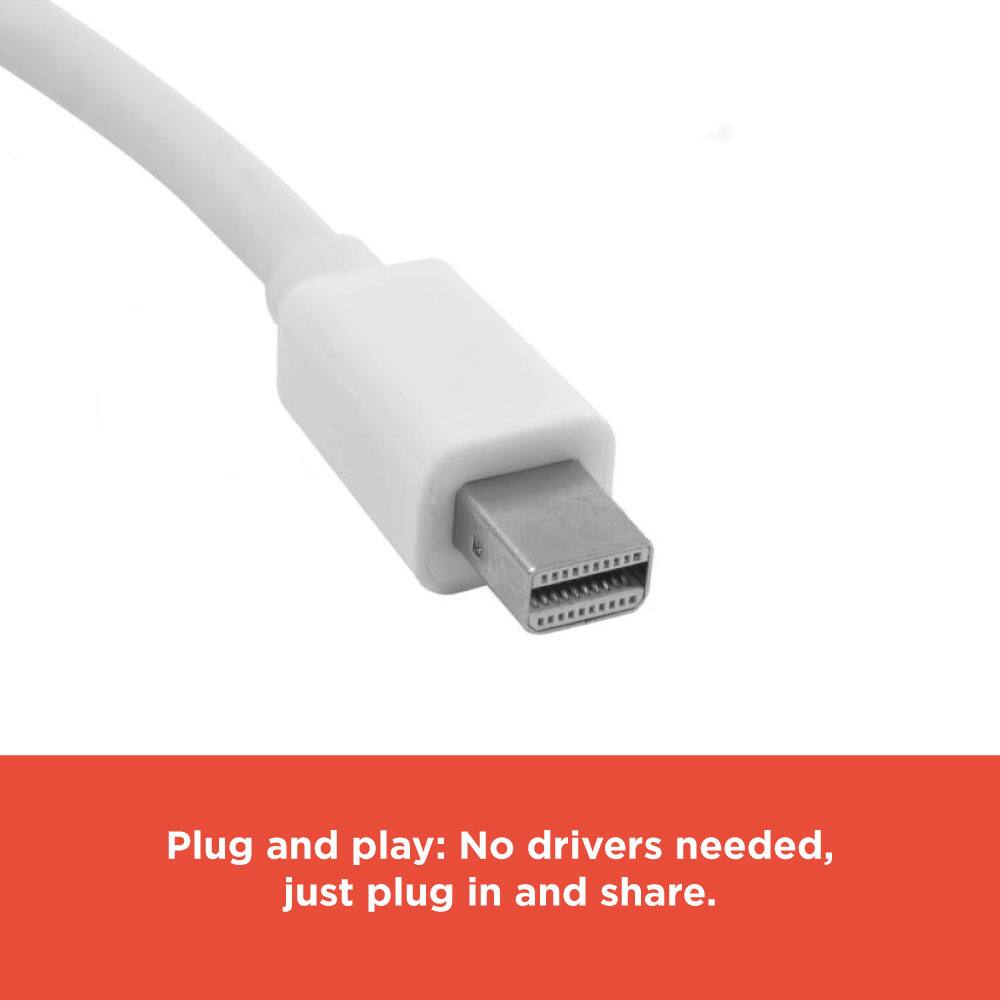 Plug and play: No drivers needed, just plug in and share.