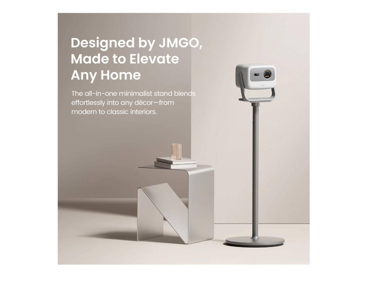 Designed by JMGO, Made to Elevate Any Home

The all-in-one minimalist stand blends effortlessly into any décor—from modern to classic interiors.