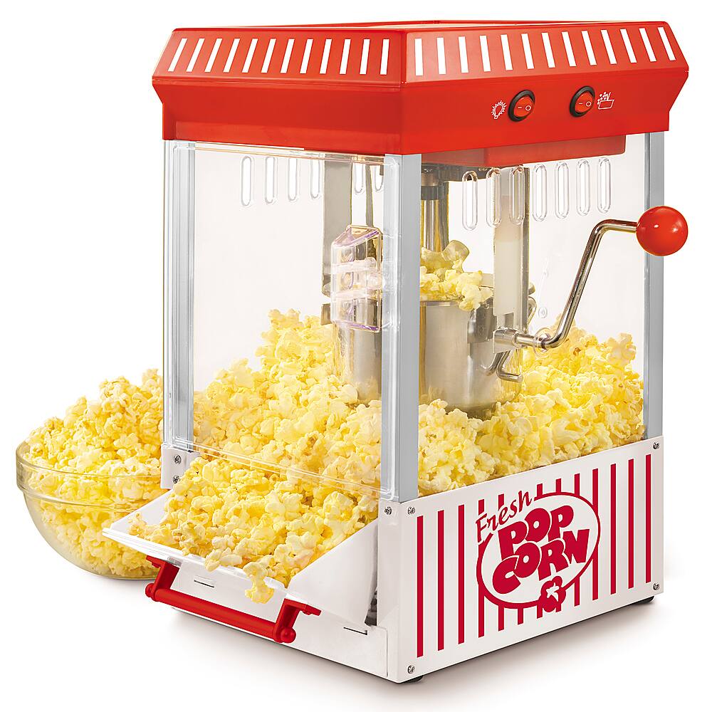 Alt View 11. Nostalgia - Nostalgia KPM200CART Vintage 2.5-Ounce Popcorn Cart - 45 Inches Tall - Red.
