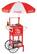 Front Standard. Nostalgia Electrics - Coca-Cola Series Hot Dog Party Cart - Red.