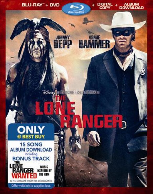  The Lone Ranger [Includes Digital Copy] [Blu-ray/DVD] [Album Download] [2013]