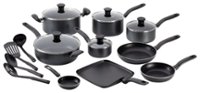 Angle Zoom. T-Fal - Initiatives 18-Piece Cookware Set - Gray.