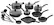 Angle. T-Fal - Initiatives 18-Piece Cookware Set - Gray.