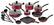 Angle. T-Fal - Initiatives 18-Piece Cookware Set - Red.