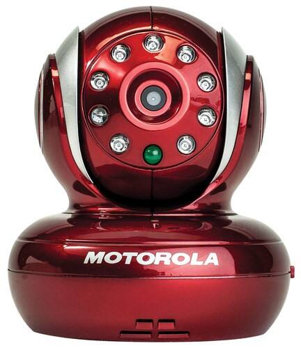 Front Standard. Motorola - Blink Wireless Video Baby Monitor Camera - Red.