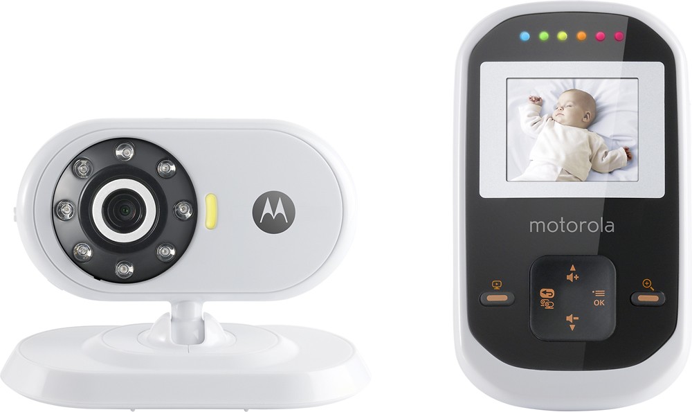 Motorola Digital Wireless Video Baby Monitor White MOTO-MBP18 - Best Buy
