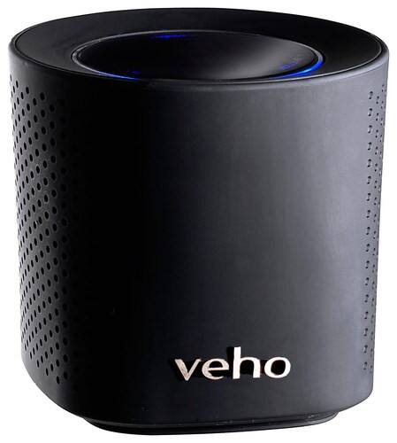 Front Standard. Veho - Wireless Portable Speaker - Black.