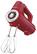 Angle. Cuisinart - PowerSelect 3-Speed Hand Mixer - Red.