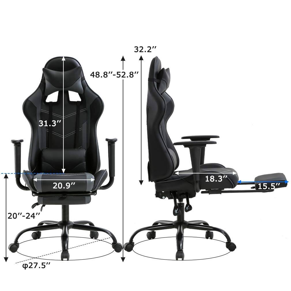 Sure, here is the corrected and grouped text from the image:

- **Height:**
  - 32.2"
  - 48.8" - 52.8"

- **Width:**
  - 31.3"
  - 18.3"
  - 15.5"

- **Depth:**
  - 20.9"
  - 20" - 24"

- **Seat Diameter:**
  - 27.5"