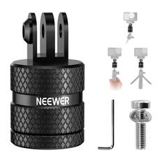 Front. Neewer - Action Camera Tripod Adapter, 1/4" to 3-Prong.