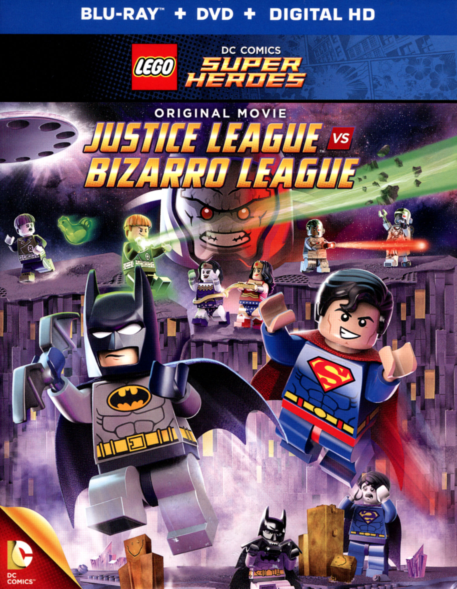 LEGO DC Comics Super Heroes: Justice League vs. Bizarro League  [Blu-ray/DVD] [2015] - Best Buy
