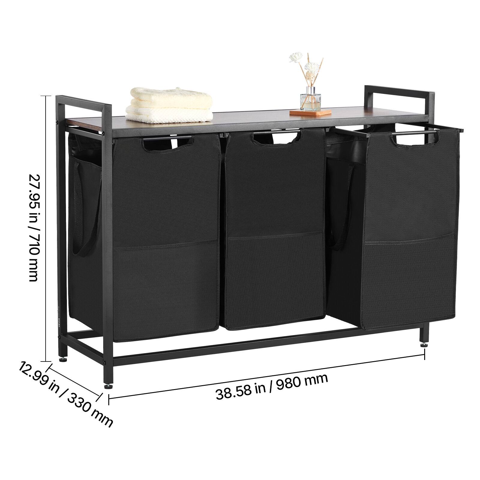 27.95 in / 710 mm  
12.99 in / 330 mm  
38.58 in / 980 mm