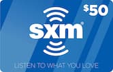 $50 Prepaid Service Card for SiriusXM Satellite Radio - Multi
