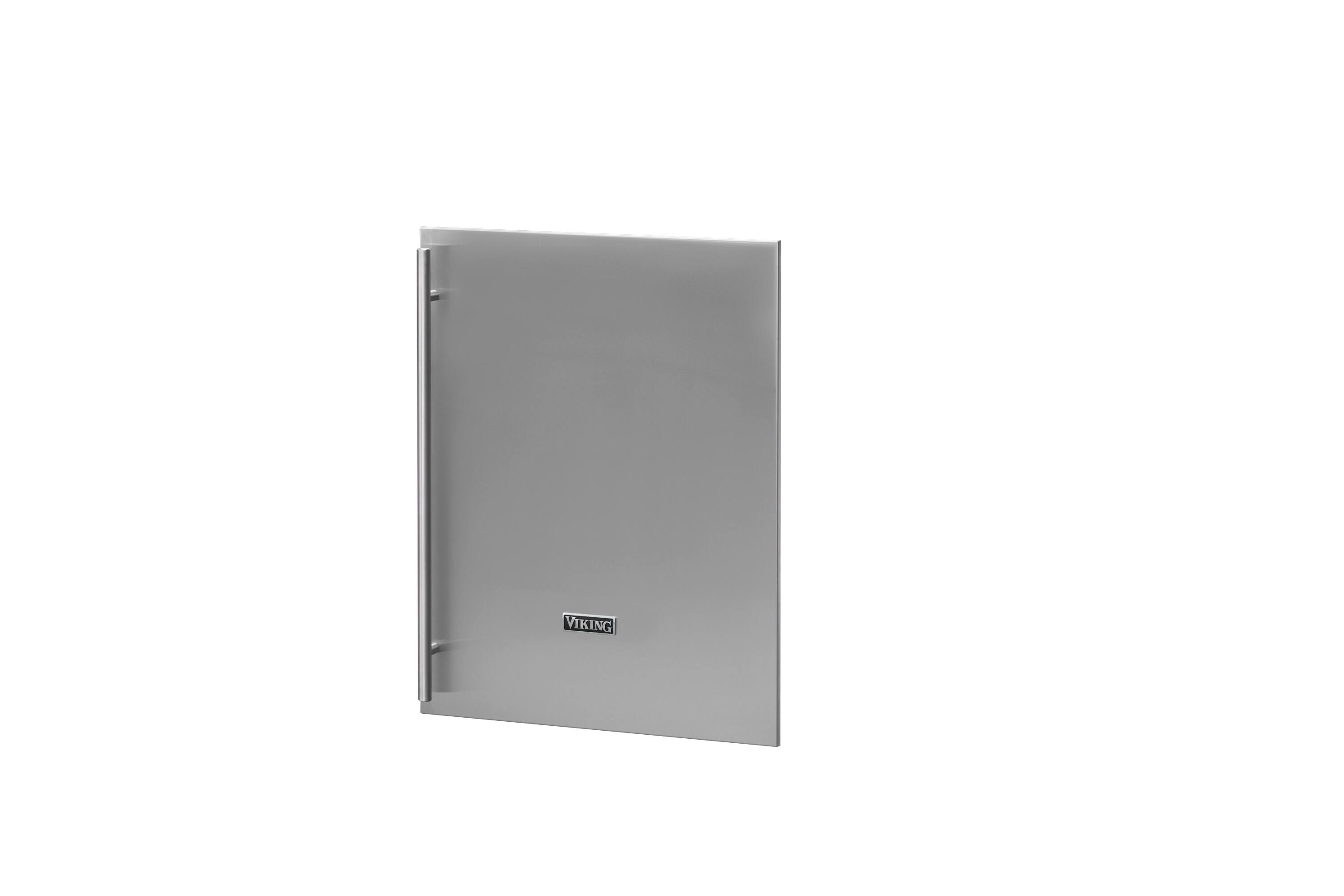 Angle. Viking - 24" Classic Stainless Steel Solid Door Panel for FRUI/FBUI5242D - Stainless.